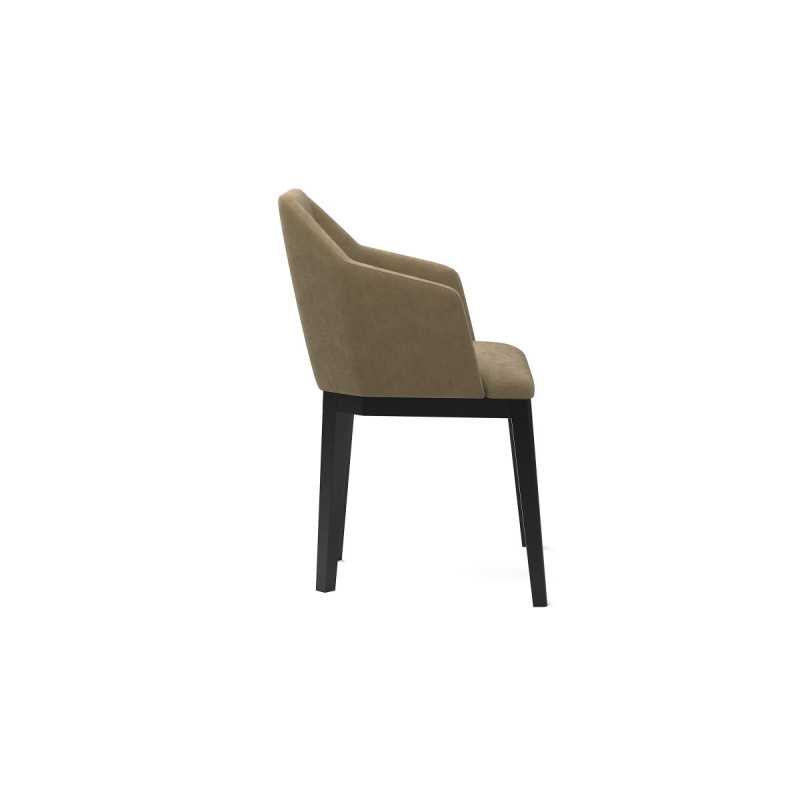 CHAISE LISA VELOURS TAUPE