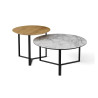 TABLES GIGOGNES TWINS CHÊNE ET DÉCOR MARBRE